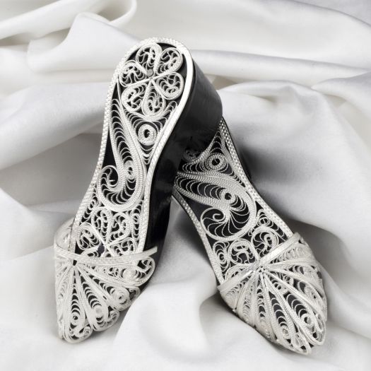 Silver Filigree Clogs